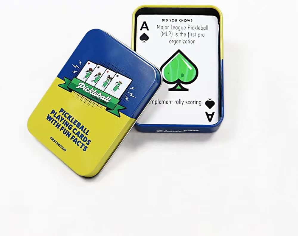 Pickleball Playing Cards with Fun Pickleball Facts