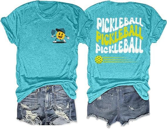 Pickleball Shirt Women Funny Pickleball Graphic Pickleball Lover Gifts Soft Cotton Short Sleeve Tee Lady Tops