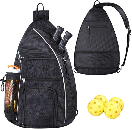 Pickleball Bag - Pickleball Bags for Women Men - Pickleball Backpack - Travel Pickleball Paddle Case, Pickle Ball Bag for Pickleball Paddle Tennis Racket, Protable Pickleball Sling Bag