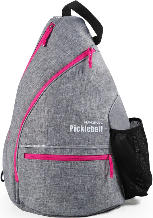 Pickleball Bag, Men'S & Women'S Pickleball Backpack, Adjustable Sling Bag with Fence Hook/Upgraded Capacity/Safety Pocket/Water Bottle Holder - 2023 Design Pickle Ball Paddle Bag