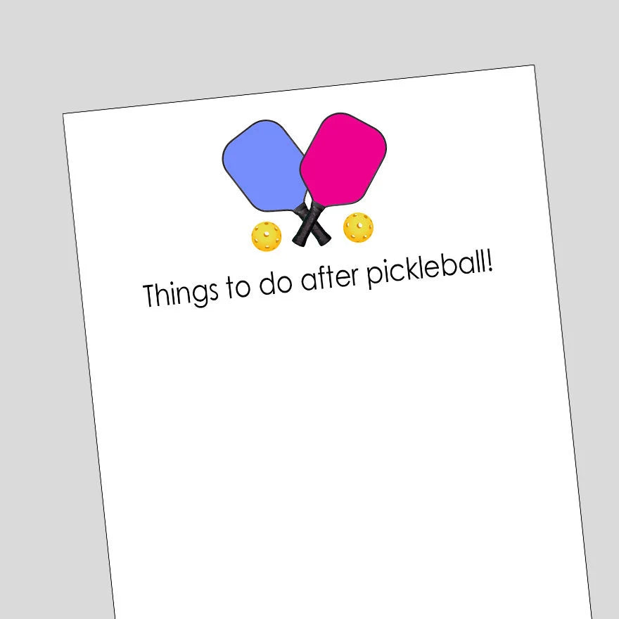 Pickleball Notepad, Personalized Pickleball, Pickleball Gifts, Pickle Ball Gifts, Gift for Pickleball Player, Pickleball Gifts for Women
