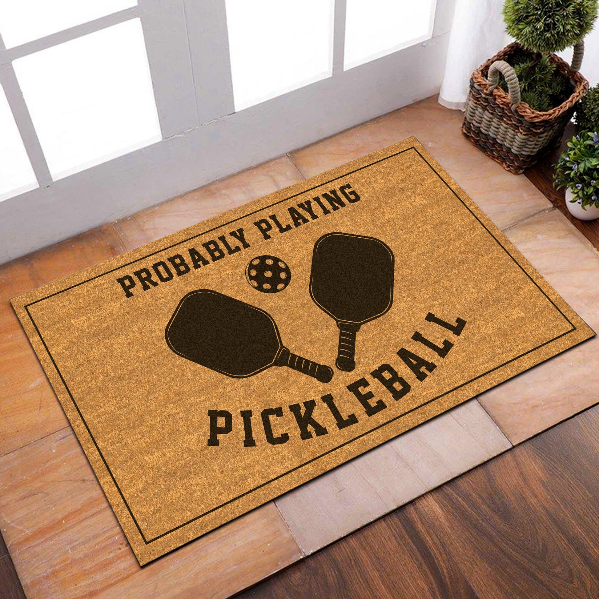 Pickleball Doormat, Probably Playing Pickleball Doormat, Pickleball Gifts, Pickleball Door Mat, Pickleball Mat, Gifts for Pickleball Player