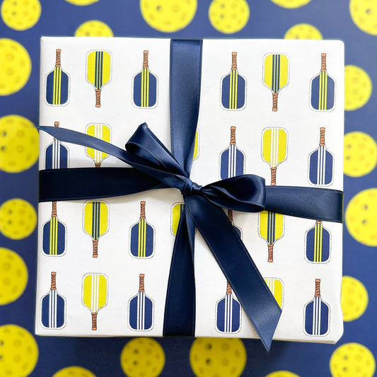 Pickleball Wrapping Paper Pickleball Gift Wrap Pickleball Present Pickleball Gift for Men Gift for Him Pickle Ball Gift Paddle Tennis Gift